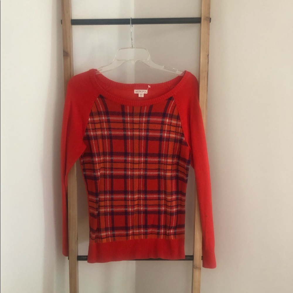 Plaid sweater